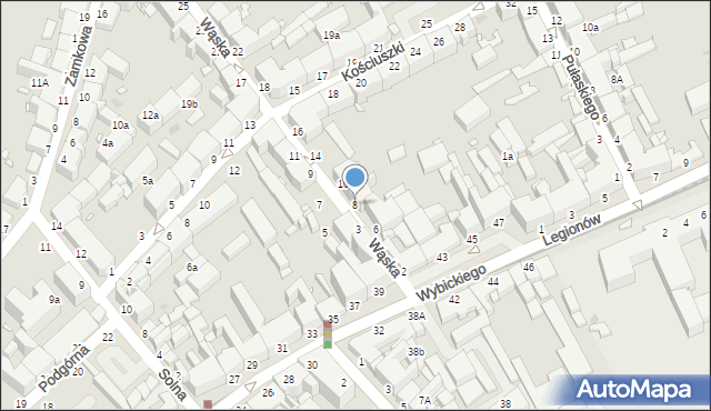 Grudziądz, Wąska, 8, mapa Grudziądza