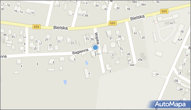 Hajnówka, Wąska, 2, mapa Hajnówka