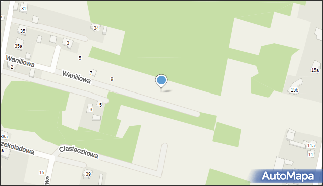 Henryków, Waniliowa, 13, mapa Henryków