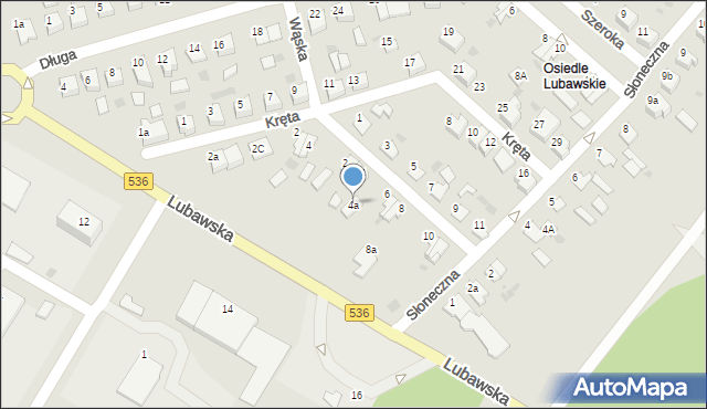 Iława, Wąska, 4a, mapa Iława