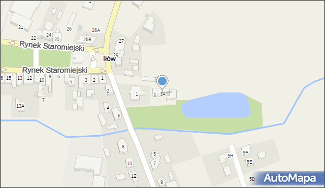 Iłów, Warszawska, 3A, mapa Iłów