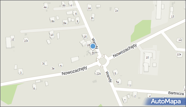 Imielin, Wandy, 20, mapa Imielin