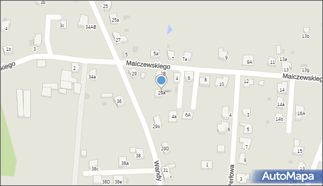 Imielin, Wandy, 29a, mapa Imielin