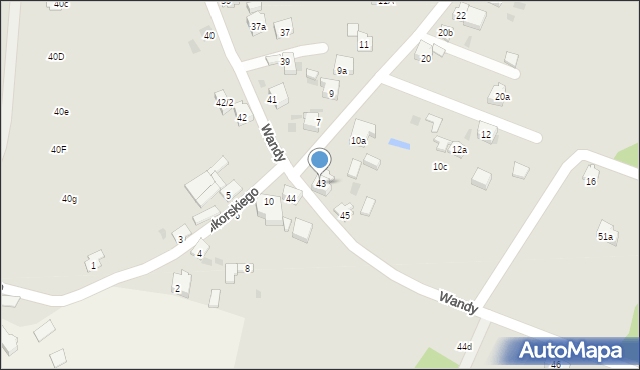 Imielin, Wandy, 43, mapa Imielin