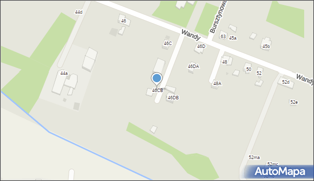 Imielin, Wandy, 46CB, mapa Imielin