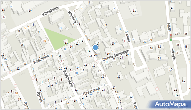 Inowrocław, Wałowa, 19, mapa Inowrocławia