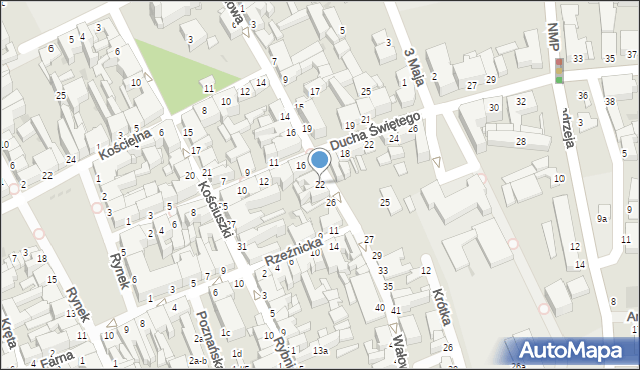 Inowrocław, Wałowa, 22, mapa Inowrocławia