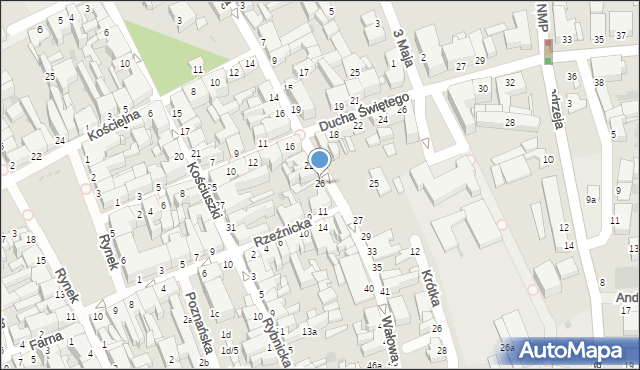 Inowrocław, Wałowa, 26, mapa Inowrocławia