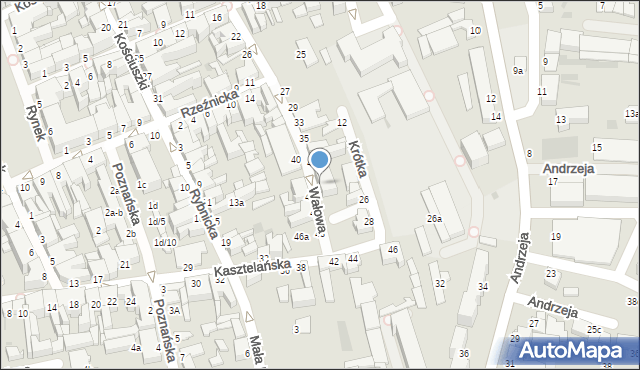 Inowrocław, Wałowa, 45, mapa Inowrocławia