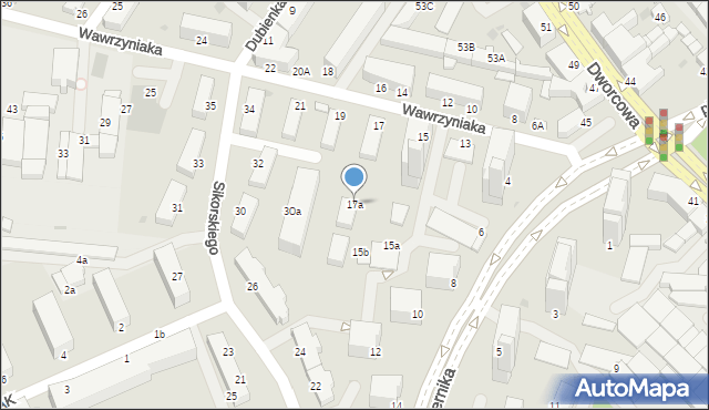 Inowrocław, Wawrzyniaka Piotra, ks., 17a, mapa Inowrocławia