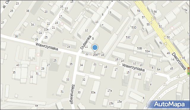 Inowrocław, Wawrzyniaka Piotra, ks., 20A, mapa Inowrocławia