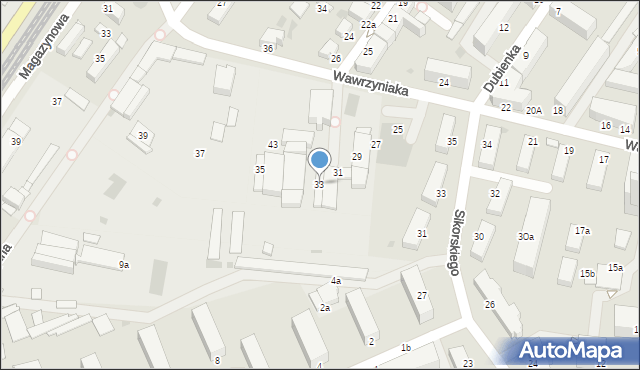 Inowrocław, Wawrzyniaka Piotra, ks., 33, mapa Inowrocławia