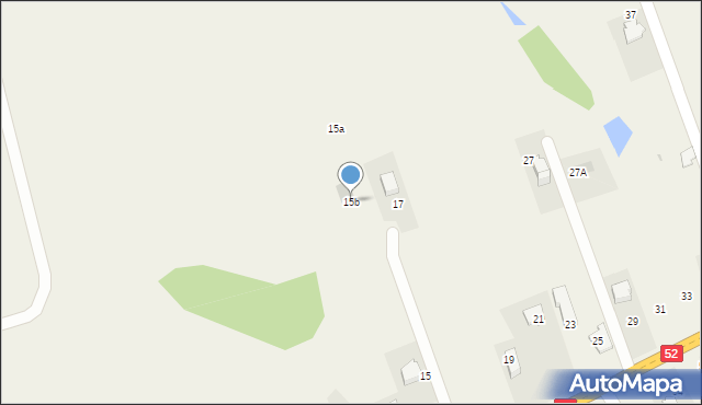 Inwałd, Wadowicka, 15b, mapa Inwałd