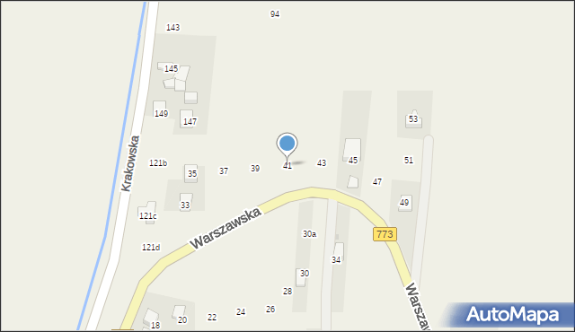 Iwanowice Dworskie, Warszawska, 41, mapa Iwanowice Dworskie