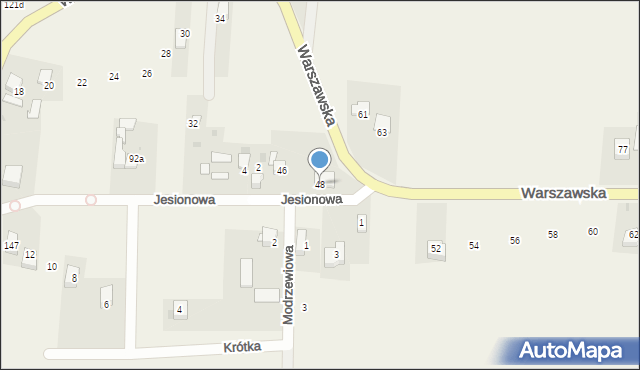 Iwanowice Dworskie, Warszawska, 48, mapa Iwanowice Dworskie
