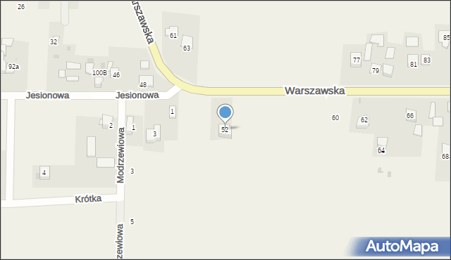 Iwanowice Dworskie, Warszawska, 52, mapa Iwanowice Dworskie