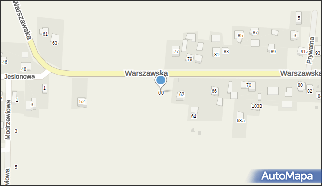 Iwanowice Dworskie, Warszawska, 60, mapa Iwanowice Dworskie