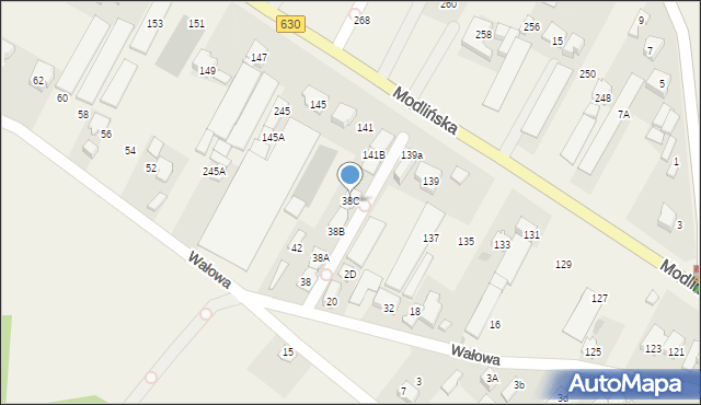 Jabłonna, Wałowa, 38C, mapa Jabłonna