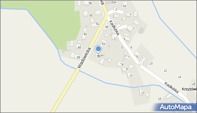 Jankowice, Wadowicka, 59, mapa Jankowice