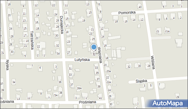 Jarocin, Warciana, 31, mapa Jarocin