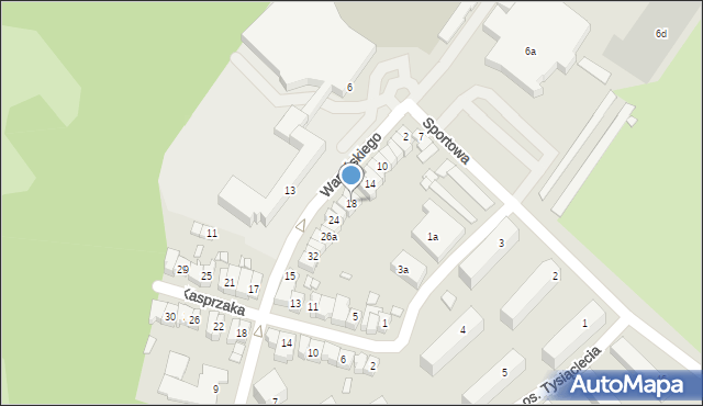 Jarocin, Waryńskiego Ludwika, 18, mapa Jarocin