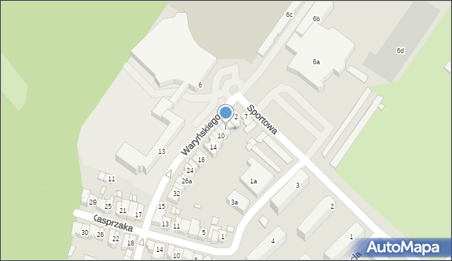 Jarocin, Waryńskiego Ludwika, 8, mapa Jarocin