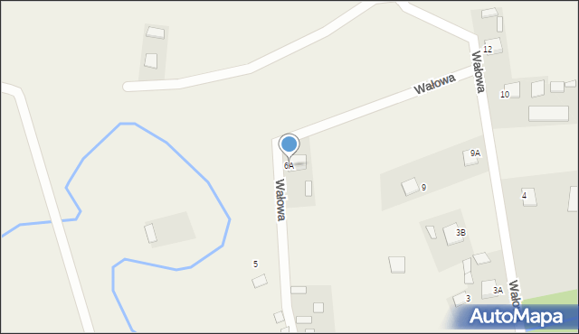 Jastkowice, Wałowa, 6A, mapa Jastkowice