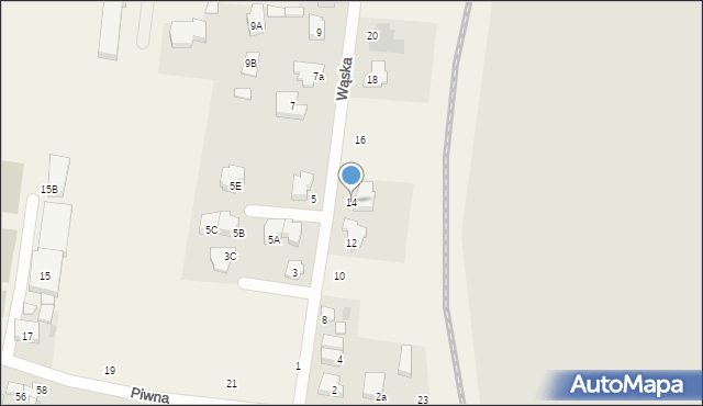 Jawczyce, Wąska, 14, mapa Jawczyce