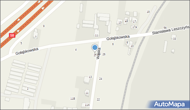 Jawczyce, Wąska, 15, mapa Jawczyce