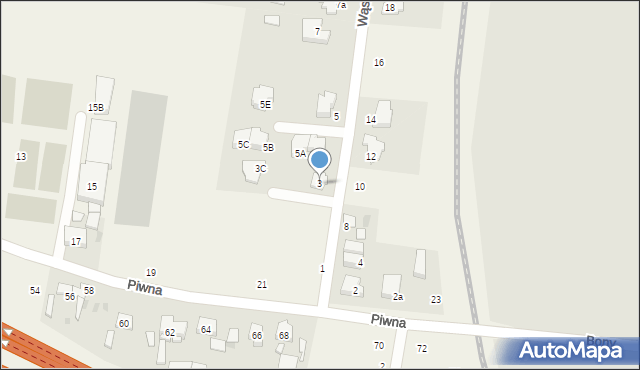 Jawczyce, Wąska, 3, mapa Jawczyce