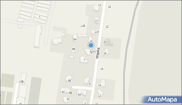 Jawczyce, Wąska, 7a, mapa Jawczyce