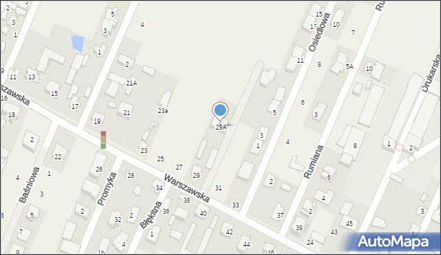 Jaworowa, Warszawska, 29A, mapa Jaworowa