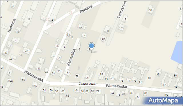 Jaworowa, Warszawska, 59a, mapa Jaworowa