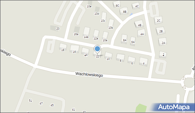 Jaworzno, Wachlowskiego Kamila, 12, mapa Jaworzno