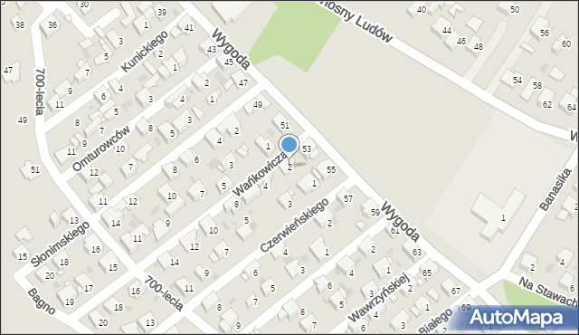 Jaworzno, Wańkowicza Melchiora, 2, mapa Jaworzno