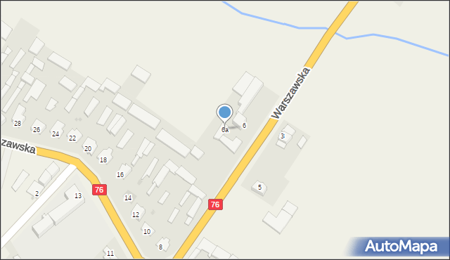 Jedlanka, Warszawska, 6a, mapa Jedlanka