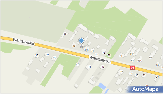 Jedlanka, Warszawska, 82, mapa Jedlanka