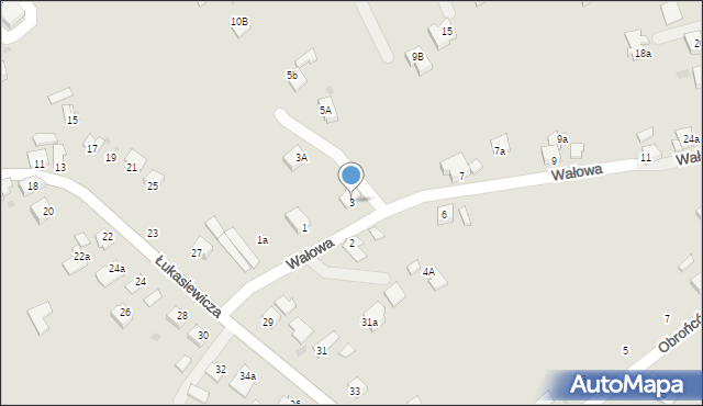 Jedlicze, Wałowa, 3, mapa Jedlicze