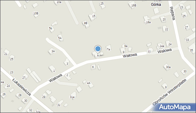 Jedlicze, Wałowa, 7, mapa Jedlicze