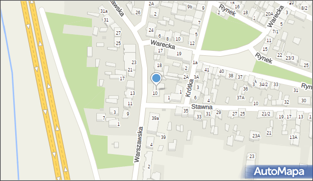 Jedlińsk, Warszawska, 12, mapa Jedlińsk