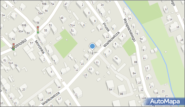 Jelenia Góra, Wańkowicza Melchiora, 6, mapa Jelenia Góra