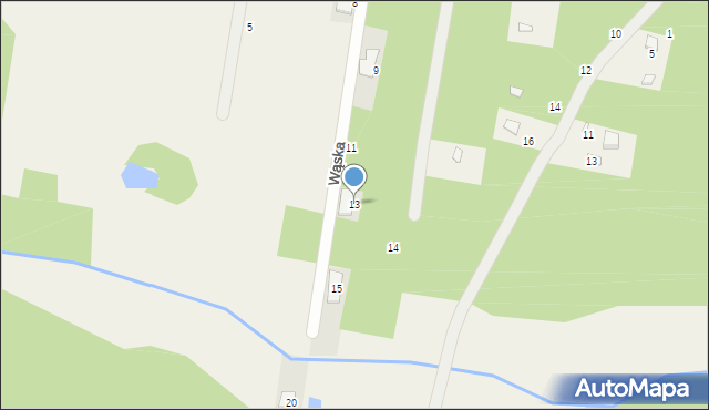 Jeziórko, Wąska, 13, mapa Jeziórko