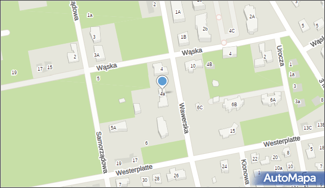 Józefów, Wawerska, 4a, mapa Józefów