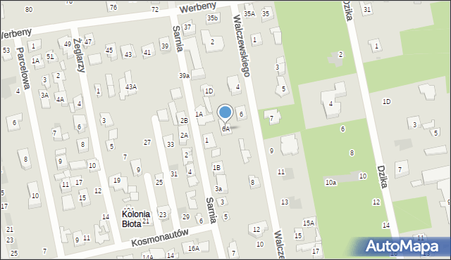 Józefów, Walczewskiego Władysława, ks., 6A, mapa Józefów