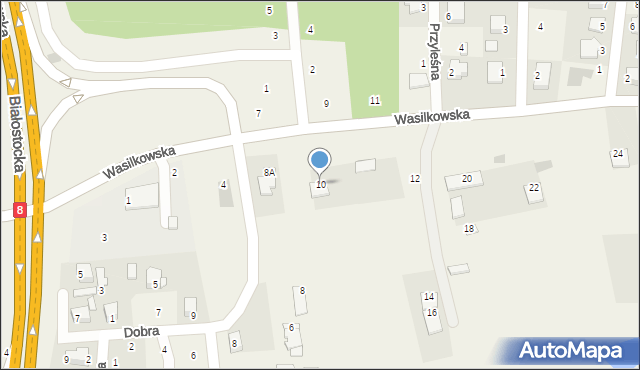 Jurowce, Wasilkowska, 10, mapa Jurowce