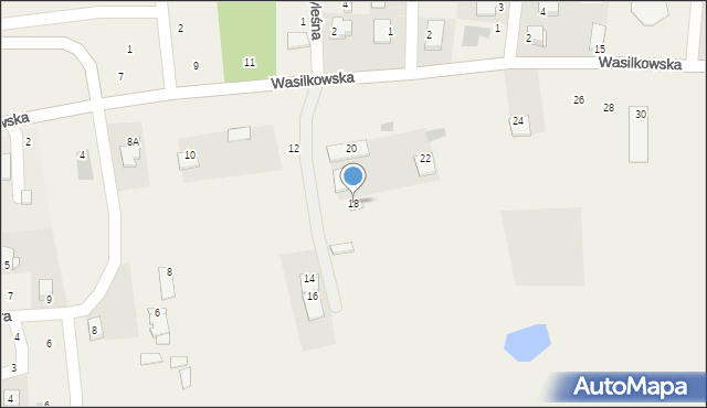 Jurowce, Wasilkowska, 18, mapa Jurowce
