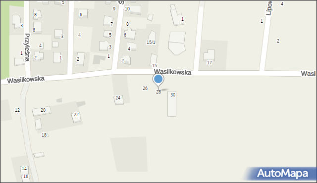 Jurowce, Wasilkowska, 28, mapa Jurowce