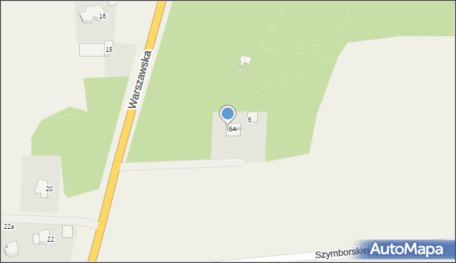 Kadzidło, Warszawska, 6a, mapa Kadzidło