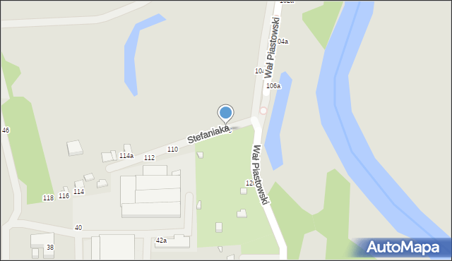 Kalisz, Wał Piastowski, 108, mapa Kalisza