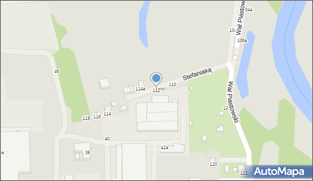 Kalisz, Wał Piastowski, 112, mapa Kalisza